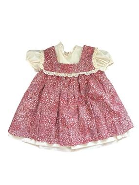 VTG prairie country cottagecore girls dress toddler C.I. Castro saks 2T? 24M?
